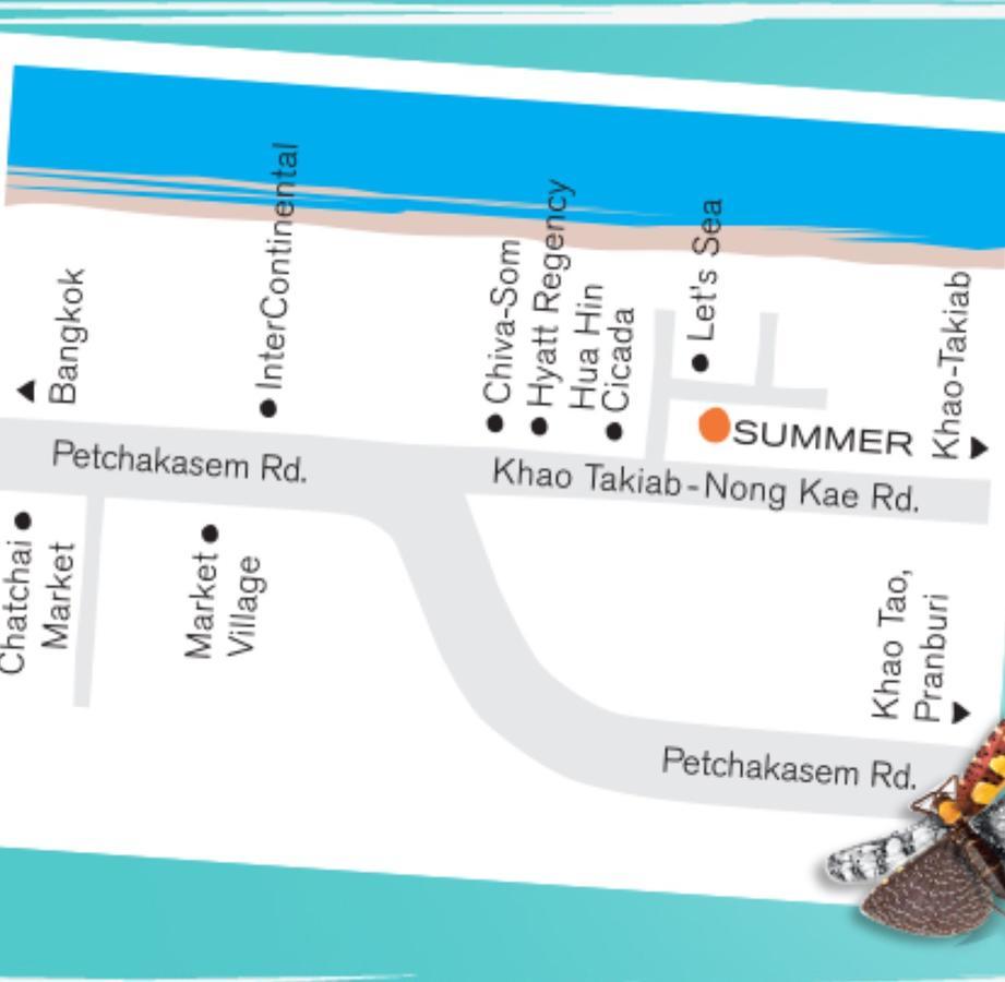 Summer Huahin712,Side Sea View,Near Beach&Cicada,Beautiful Swimming Pool Eksteriør bilde
